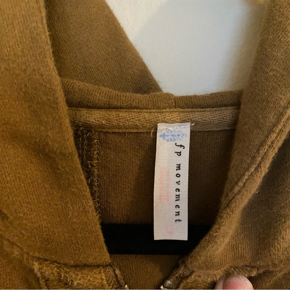 Free People Olive Green Win Win Hoodie L - Picture 5 of 6